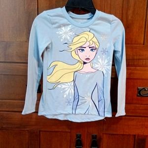Frozen 2 Long sleeve shirt. Blue From Disney Size kid Medium